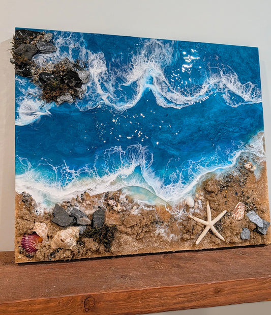 "Dancing Surf" Nicole's paint Escape