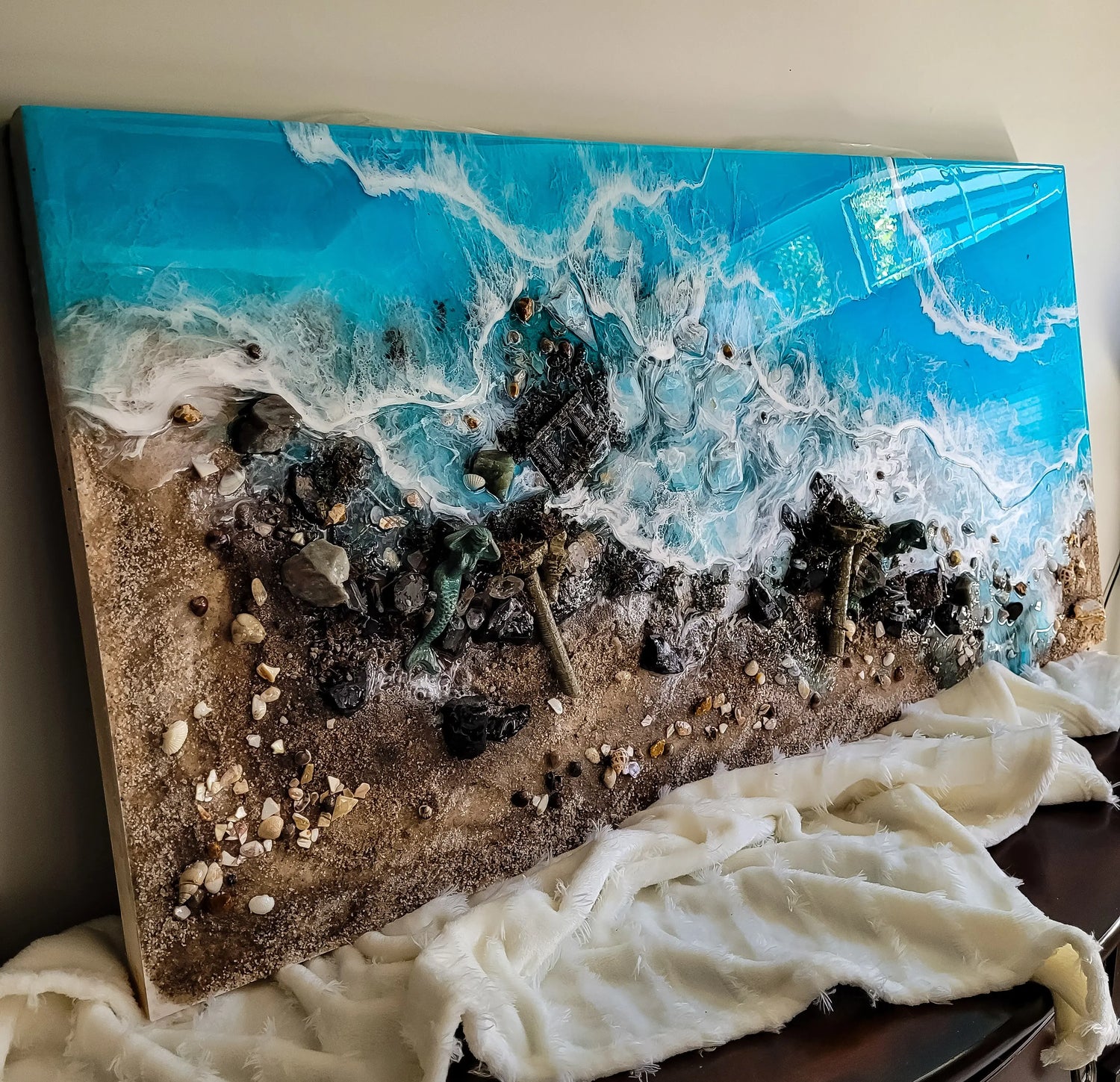 Seaside Inspired Wall Art Nicole's paint Escape