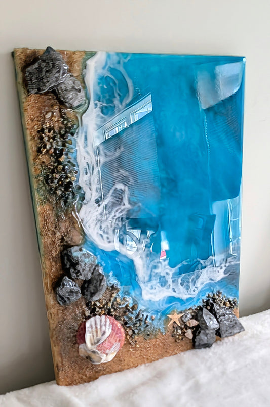 Mini Coastal wall art Nicole's paint Escape