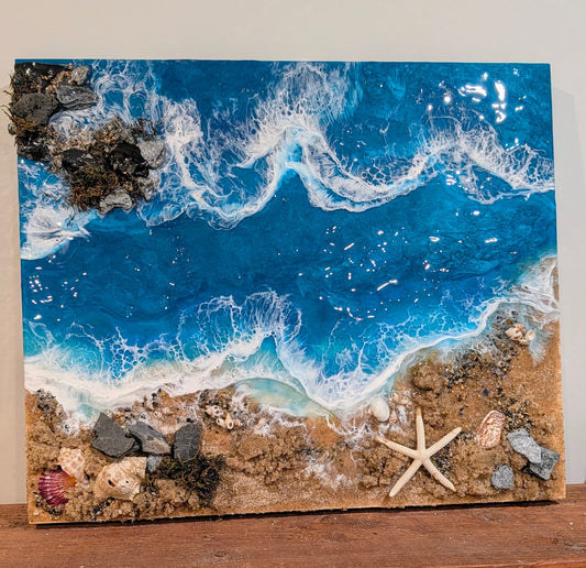 "Dancing Surf" Nicole's paint Escape