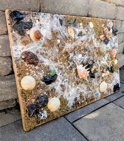 "Sand" series coastal wall art Nicole's paint Escape