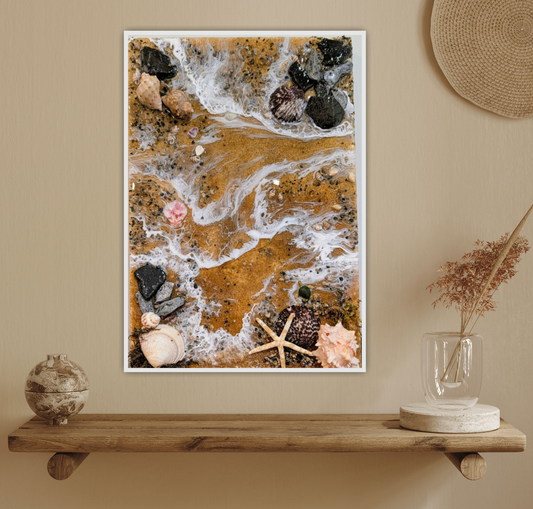 "Sand" coastal inspired wall art Nicole's paint Escape