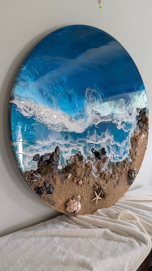 "Shoreline Rising" Nicole's paint Escape